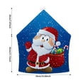thumbnail image 5 of YINKUU Christmas Chair Covers 4pcs Merry Christmas Dining Room Chair Back Slipcovers Santa Claus Snowman Xmas Chair Covers for Christmas Holiday Home Decor, 5 of 10