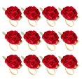 thumbnail image 1 of 12 piezas de servilletas con forma roja, hebilla de toalla, anillo de servilleta, decoración de mesa de hotel para el día de la boda, servilleta de metal dorada, 1 of 5
