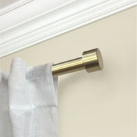 Mainstays 3/4" Capped Single Adjustable Curtain Rod, 30-84"