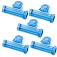 thumbnail image 1 of KAKOWELY toothpaste squeezer 5Pcs Creative Suction Cup Hanging Type Toothpaste Extruder Multi Function Facial Cleanser Toothpaste Manual Extruder Blue3.15"X0.91"X2.76", 1 of 4
