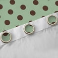 thumbnail image 4 of Homewish Green Brown Geometric Circle Boy Girl Black Out Curtains,Polka Dots Curtains Pack of 2 (42x63 Each),Vintage Aesthetic Bedroom Curtains,Luxury Bedroom Decor, 4 of 6