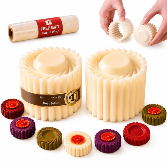 Creative Double-Ended Pastry Mold, 2-in-1 Double-Sided Baking Mold for Cookies, Pastry and Dough
