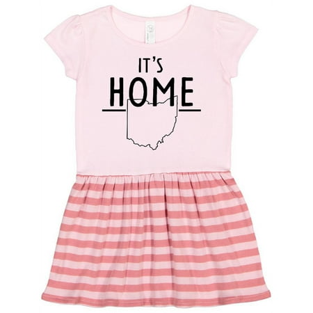 

Inktastic It s Home- State of Ohio outline Gift Toddler Girl Dress