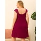 thumbnail image 5 of Camisón de talgrande pamujer, rode dormir con encaje, mancasquillo, vestido de dormir con cuello en V, rode dormir borgo4XL, 5 of 6