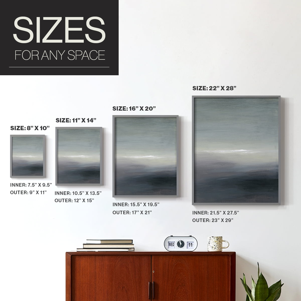 Windy Moor II Framed Print - Solid Wood in Single Picture Frame Solid Wood 2 Framed Print