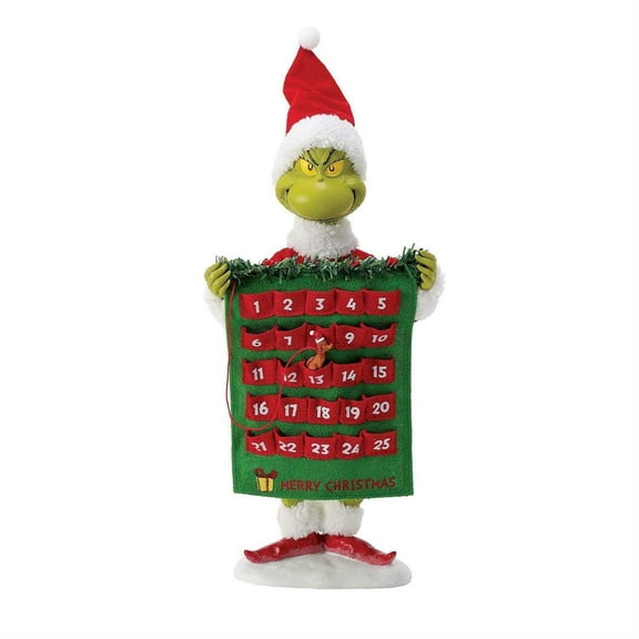 Department 56 Possible Dreams Grinch Max Helps Countdown Calendar 12.5in H