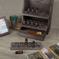 thumbnail image 2 of Wooden Essential Oils 4-Tier Holder High Capacity Nail polish Shelf,Brown, 2 of 5