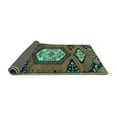 thumbnail image 2 of Ahgly Company Indoor Square Persian Turquoise Blue Traditional Area Rugs, 3' Square, 2 of 4