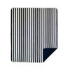 Denali Home Collection by Mont Double-Sided Reversible Throw, 60 by 70-Inch, Lapis and Cream Stripe/Lapis