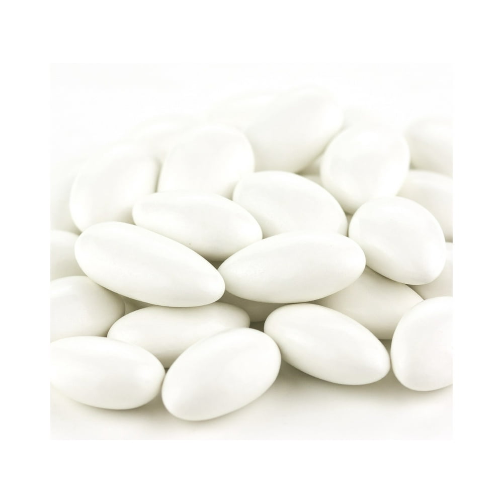 White Jordan Almonds white candy almonds 1 pound
