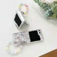 thumbnail image 4 of For Samsung Galaxy Z Flip 6 Case with Colorful Chain Strap Bracelet, Cute Girly Lady Crystal Clear PC Shockproof Protective Case, 4 of 4