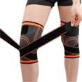 thumbnail image 1 of Rodillera JAMW para ligamento deportivo Osteoartritis Tendinitis Neopreno Naranja Sencillez, 1 of 5