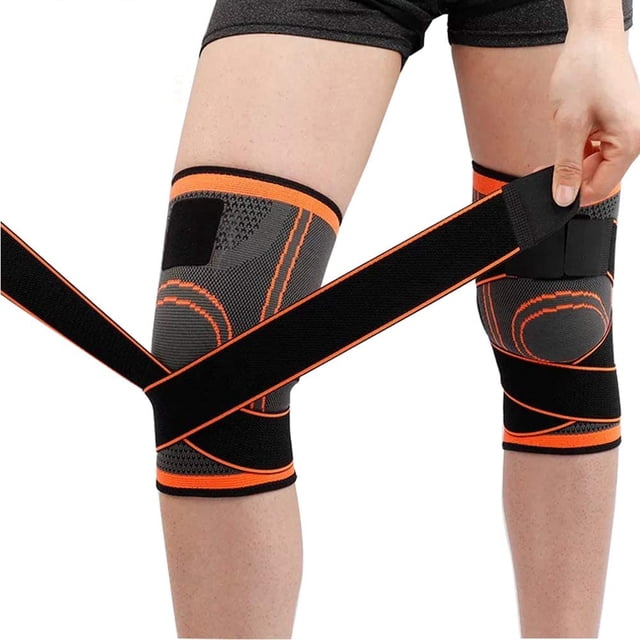 Rodillera JAMW para ligamento deportivo Osteoartritis Tendinitis Neopreno Naranja Sencillez