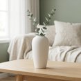 thumbnail image 3 of REGALWOVEN Ceramic Vase for Home Decor, Ribbed Textured Flower Vase for Boho , Small Minimalist Decorative Vase for Shelf, Office White 3.1"L x 3.1"W x 6.1"H, 3 of 5
