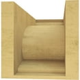 thumbnail image 4 of 9"W x 18"D x 9"H Wide Emerson Rough Cedar Woodgrain TimberThane Corbel, Primed Tan, 4 of 6