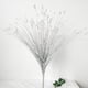 thumbnail image 1 of Xiao Hua Flor artificial con purpurina para decoración navideña, flor de caña, hierba de pavo real falsa, plateada, 1 of 4