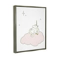 thumbnail image 5 of Stupell Industries Casual Unicorn Laying on Cloud Watching Nighttime Stars Graphic Art Luster Gray Floating Framed Canvas Print Wall Art, Design by Sweet Melody Designs, 5 of 5