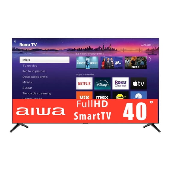 TV Aiwa 40 Pulgadas FHD Roku TV LED AW40B4SMRK