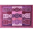 thumbnail image 1 of Ahgly Company Indoor Rectangle Abstract Pink Modern Area Rugs, 6' x 9', 1 of 4