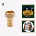 thumbnail image 3 of 1 Pcs Brass Pipe Fitting 6Mm-16Mm Hose Barb Tail G1/2 Internal Thread Connector A, 3 of 6