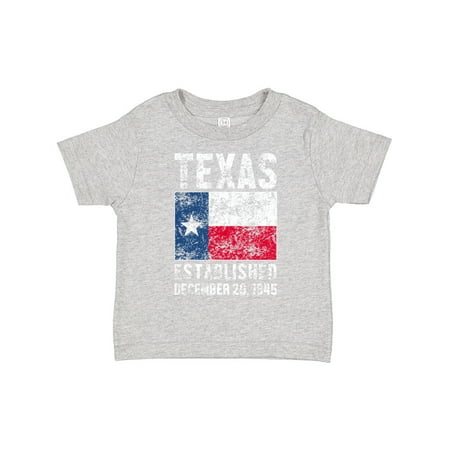 

Inktastic Established December 29 1845 Texas Flag Gift Toddler Boy or Toddler Girl T-Shirt