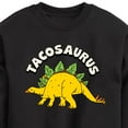 thumbnail image 3 of Instant Message - Tacosaurus - Taco Fan - Toddler & Youth Crewneck Fleece Sweatshirt, 3 of 6