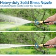 thumbnail image 4 of 100 ft Stainless Steel Garden Hose with Rubber Grip, 4 of 6
