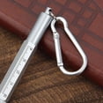 thumbnail image 4 of Bolígrafo tecnológico 6 en 1 con regla, llavero / mosquetón, bolígrafo, lápiz óptico para pantalla táctil, destornillador, bolígrafo multifunción para - Mosquetón Mosquetón plateado Soledad Bolígrafos, 4 of 8