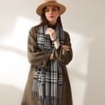 thumbnail image 2 of Bufanda cálida de otoño e invierno, bufanda de cachemira dulce para mujer, bufanda a cuadros mediana y larga, 2 of 6