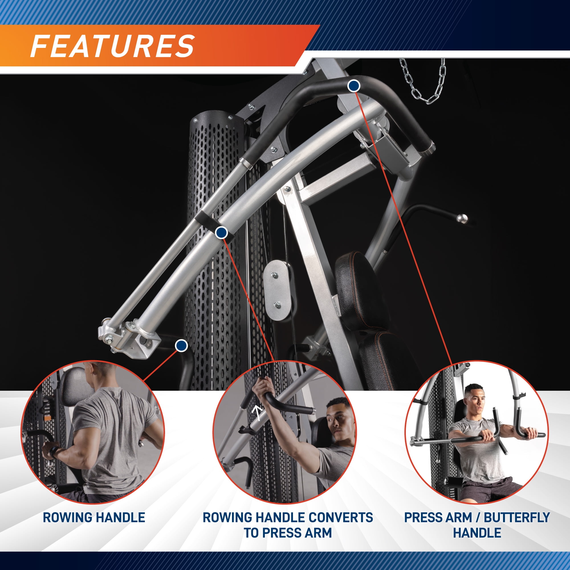 Marcy 150 LB. Home Gym with Row MWM-8307