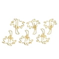 thumbnail image 4 of 50PCS Paper Clips Bookmark Clips Coconut Tree Shape Gold Cute Paper  Reusable Fixing Tool Metal Paperclips, 4 of 8