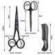 thumbnail image 2 of Beard Scissors/nose Scissors /mustache Comb Multi Functions Grooming Kit Gift Set Beard Trim Scissor Kit Trimming Nasal Hair For Men With Storage Bag, 2 of 5