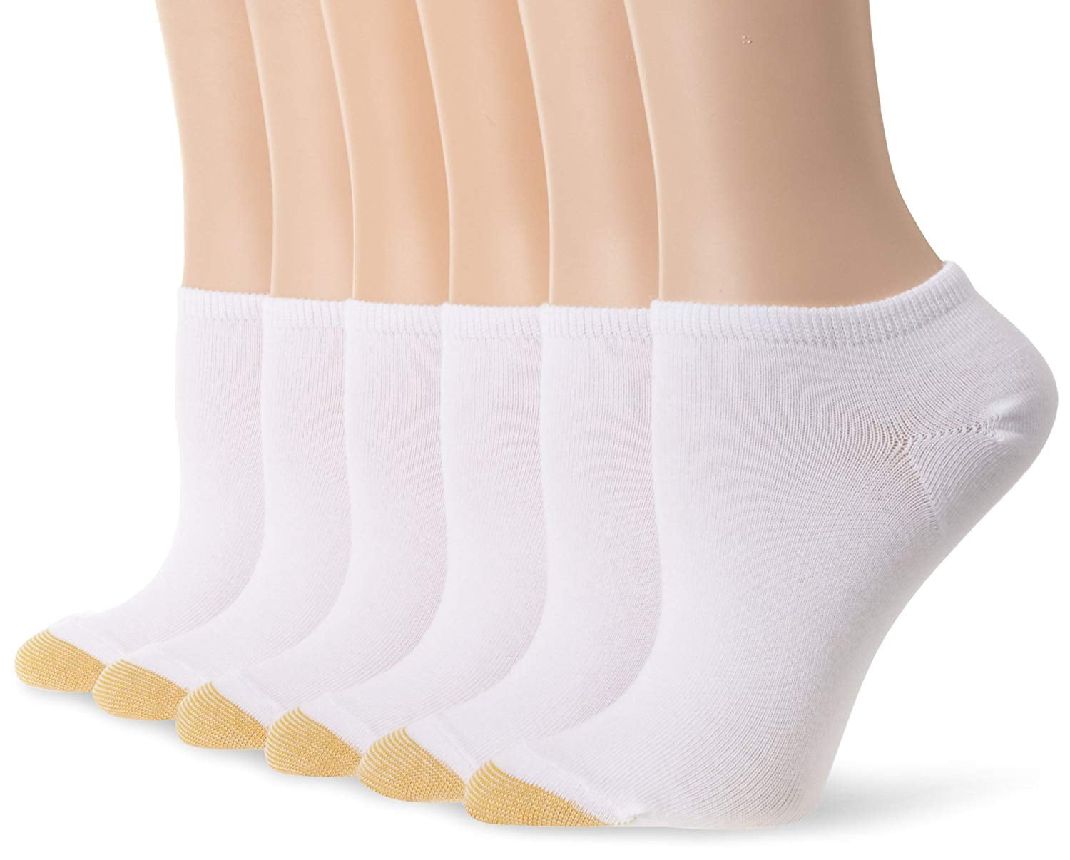 GOLDTOE - Gold Toe Women's 6 Pack Jersey Socks,White ,Shoe Size: 6-9 ...