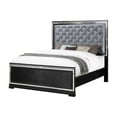 thumbnail image 3 of Pemberly Row 4-Piece Wood Queen Panel Bedroom Set in Black Finish, 3 of 7
