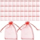 thumbnail image 3 of Red Organza Drawstring Bags for Jewelry Packaging with Transparent Mesh Design and Versatile Use 100pcs, 3 of 5