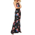 thumbnail image 3 of IROINNID Empire Dress For Women Sleeveless Round Neckline Sexy Maxi Cocktail Evening Party Flowy Backless Long Dress Cross-back Graphic Prints Dress, 3 of 7
