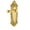 Polished Brass, variant on Grandeur Gvcgeo_Psg_238_Lh Georgetown Solid Brass Left Handed Passage Door Lever Set -