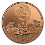 2018 1 oz Copper Shield Round - MiniMintage (Queen Within)