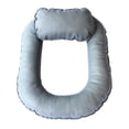 thumbnail image 1 of 2x Baby Poser Pillow Soft Donut Pillow Filler Photo Prop Accesorios 3-Color gris Zulema Almohada posando para bebés, 1 of 6