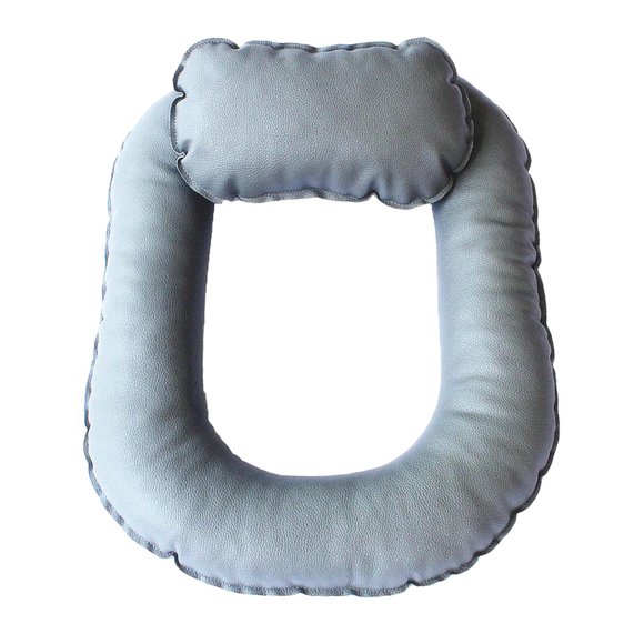 2x Baby Poser Pillow Soft Donut Pillow Filler Photo Prop Accesorios 3-Color gris Zulema Almohada posando para bebés