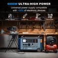 thumbnail image 2 of OSCAL Promax6000 6000W Solar Generator with BP3600 Battery, Whole House LiFePO4 Portable Power Station for Home Emergency Backup, 7200Wh Capacity, 2 of 9