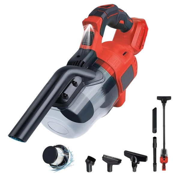 Cordless Vacuum Cleaner for Milwaukee 18V Battery, Handheld Vacuum Cleaner for Home Car Hardwood Floor Carpet, Portable Shop Vacuum with Washable HEP
