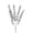 🍒 Silver_Hot#554, variant on Artificial Silver Metallic Rose Branch with Bendable Stems, Realistic Silk Flowers, Wedding Centerpiece, Farmhouse Decor