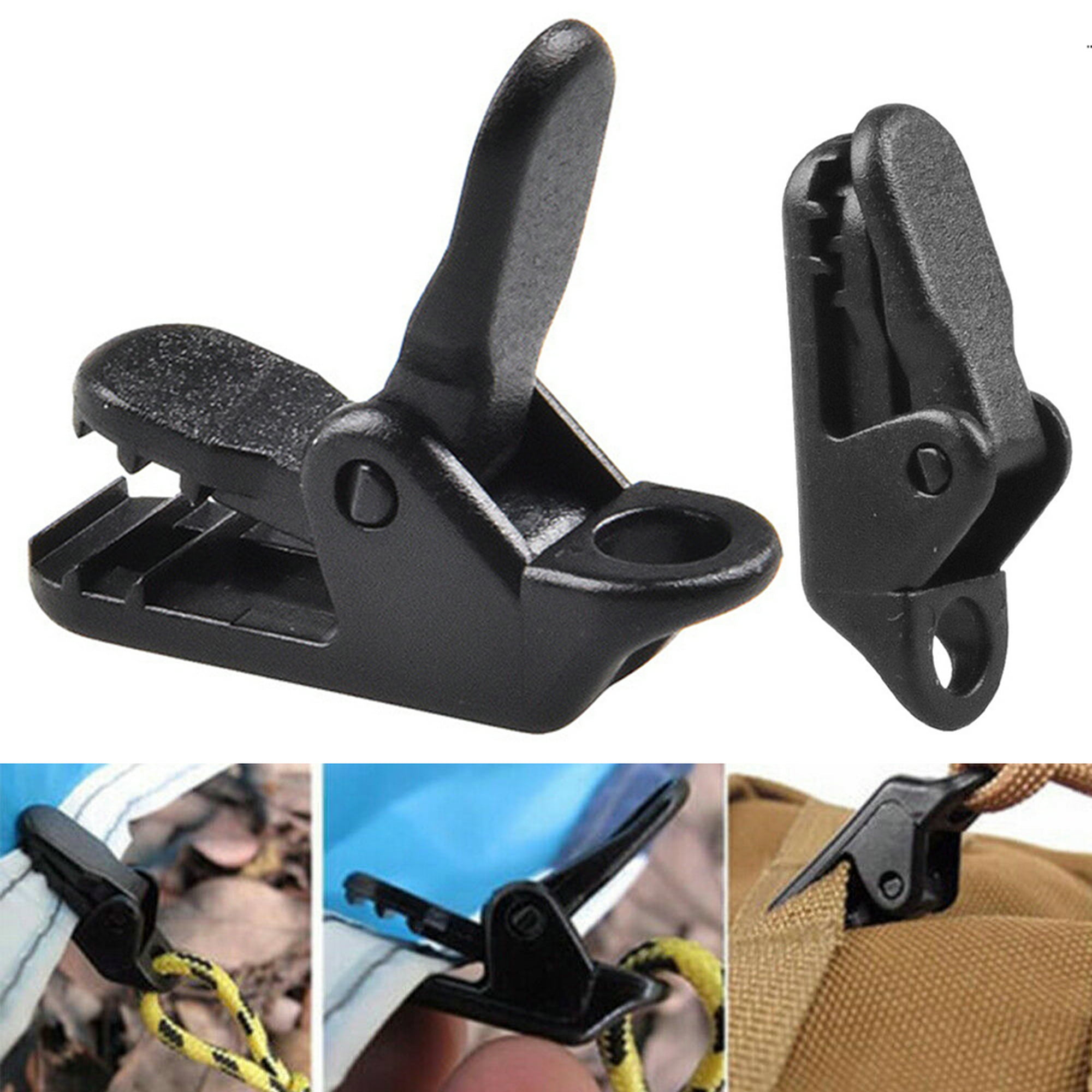 15PCS Awning Tarp Clips Fit Tent Clamp Buckle Heavy Duty Camping Tool Reusable!! 