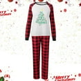 thumbnail image 2 of Mrzhqd Christmas Pajamas For Family Christmas Pajamas Set Long Sleeve Plaid Tops With Pants Cute Fsshion Winter Sleepwear,Red,Size Xxl, 2 of 4