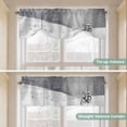 thumbnail image 5 of Winter Bike Snowfall Tie Up Valance Curtains for Windows, Kitchen Curtains Window Treatments, Christmas Nature Snowflakes Short Window Shades Valances for Bedroom Bathroom Cafe 42"x12", 5 of 8