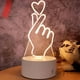 thumbnail image 4 of Lámpara 3D de amor romántico, luces de noche Led de acrílico, lámpara de mesa para niños, luces de señal de neón de navidad, regalos de cumpleaños del Día de San Valentín, 4 of 4
