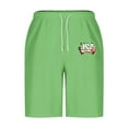 thumbnail image 4 of LpwkSSA Mens Minimalist Swim Shorts Mesh Lining Design Breathable Fabric Relaxed Silhouette for Pool Parties Green L, 4 of 5