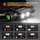 thumbnail image 3 of Faros delanteros LED USB recargables XianweiShao 2000 mAh impermeables IP66 negro, 3 of 5