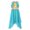 Blue Green, variant on YIZYIF Kids Girls Praise Lyrical Worship Liturgical Dance Costume Chiffon Asymmetrical Dress
